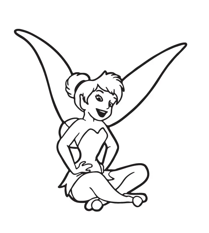 Tinkerbell Coloring Picture 9