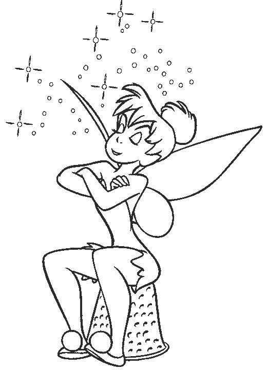 Tinkerbell Coloring Picture to Print 1