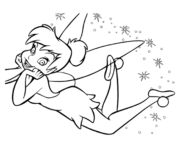 Tinkerbell Coloring Picture to Print 12