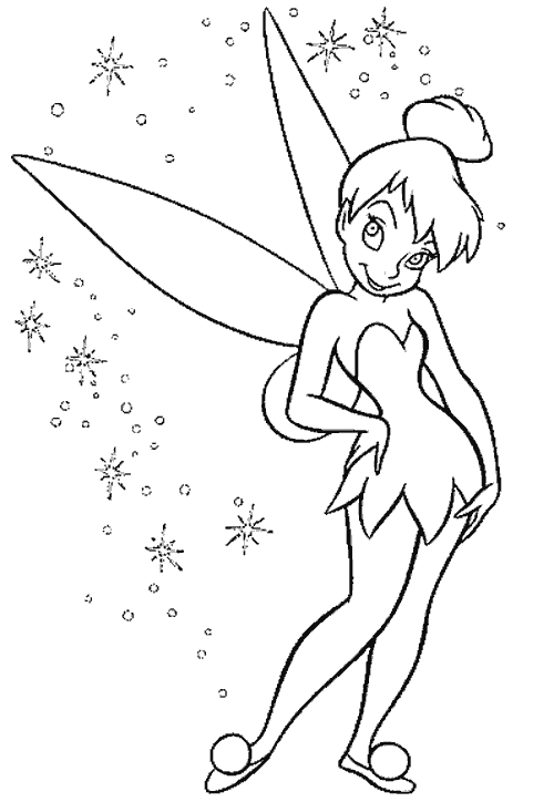 Tinkerbell Coloring Picture to Print 2