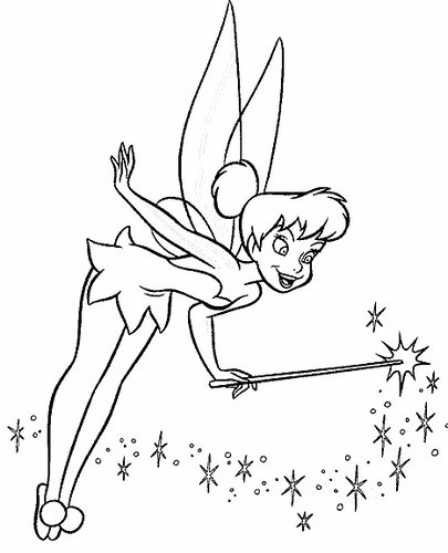 Tinkerbell Coloring Picture to Print 3