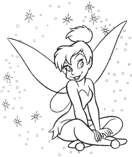 Tinkerbell Coloring Picture to Print 5