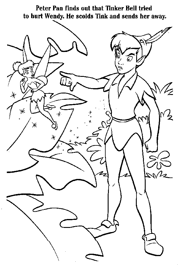 Tinkerbell Coloring Picture to Print 7