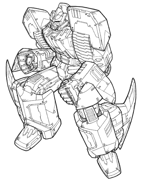 Transformers Coloring Picture 12