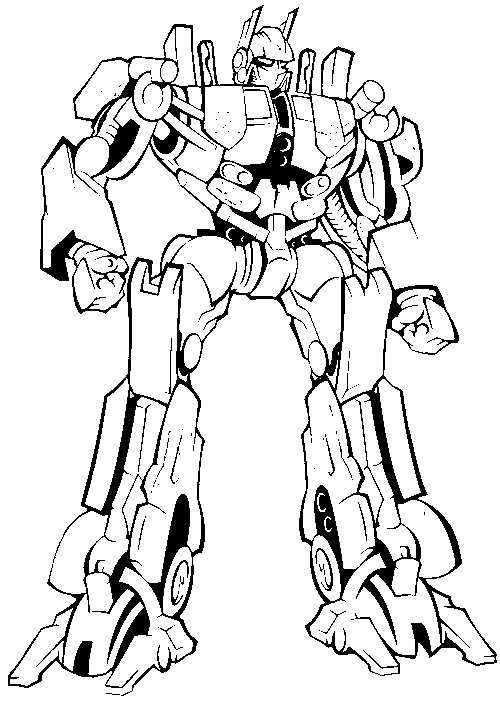 Transformers Coloring Picture 4