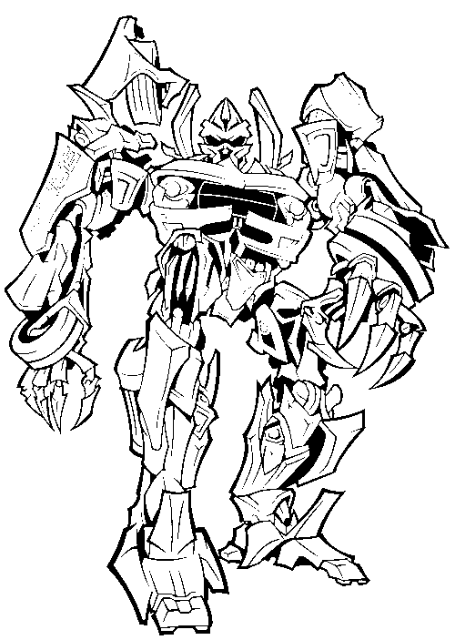 Transformers Coloring Picture 6