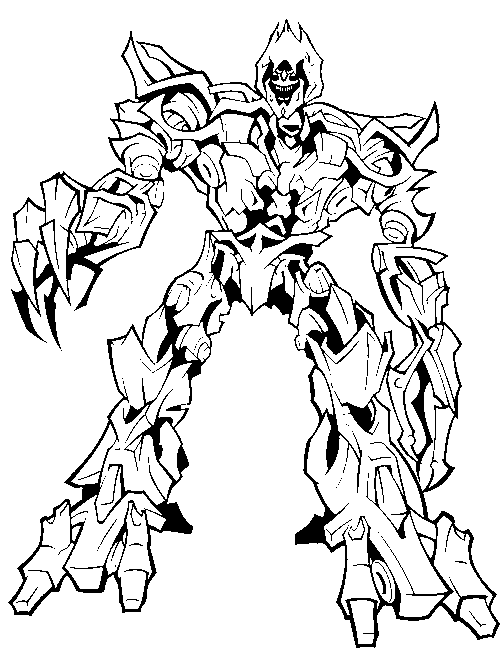 Transformers Coloring Picture 8