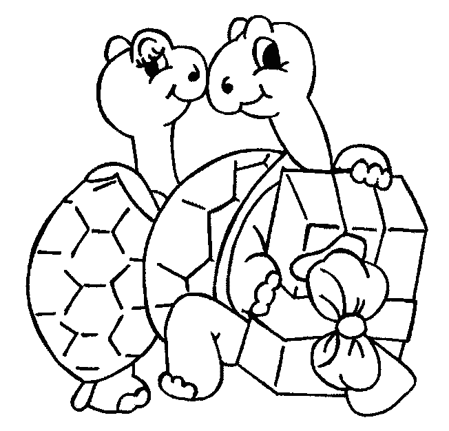 Turtle Coloring Picture 10