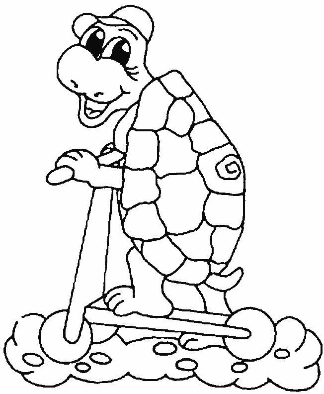 Turtle Coloring Picture 9