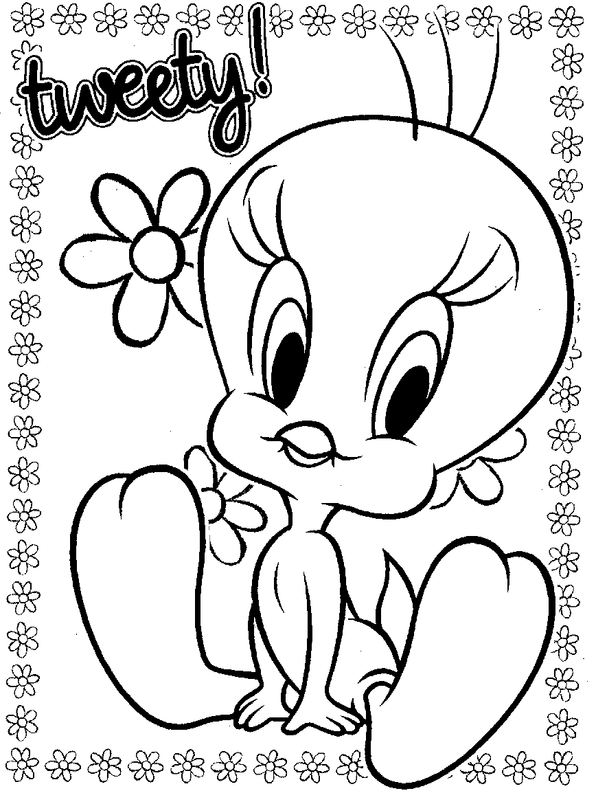 Tweety Bird Coloring Picture 4