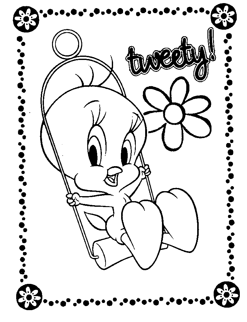 Tweety Bird Coloring Picture 5