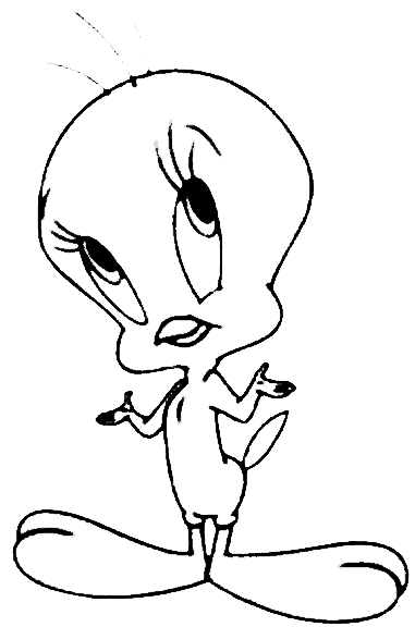Tweety Bird Coloring Picture 9