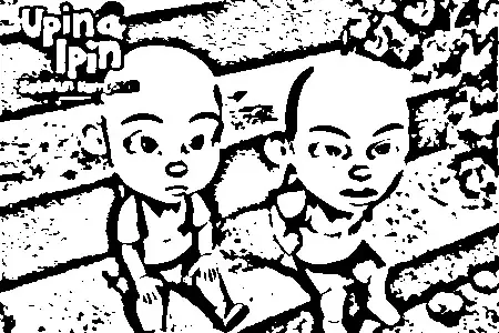 Upin Ipin Coloring Picture 2