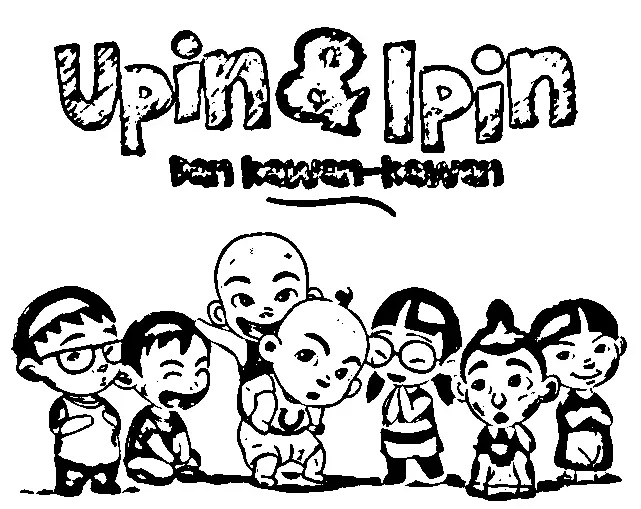 Upin Ipin Coloring Picture 3