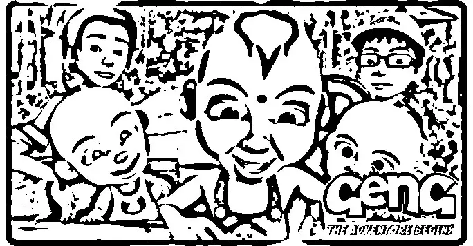 Upin Ipin Coloring Picture 4