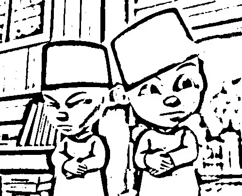 Upin Ipin Coloring Picture 6