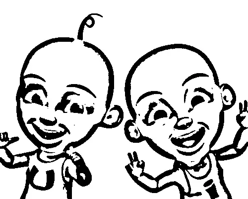 Upin Ipin Coloring Picture 9