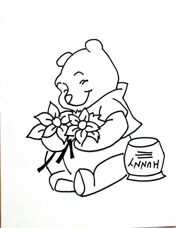 Winnie The Pooh Coloring Picture 3