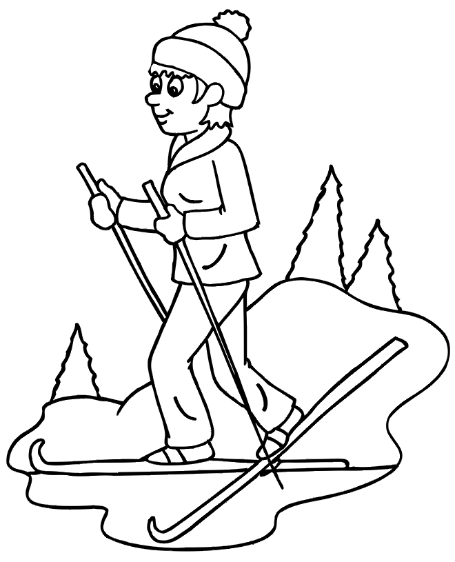 Winter Coloring Picture 1