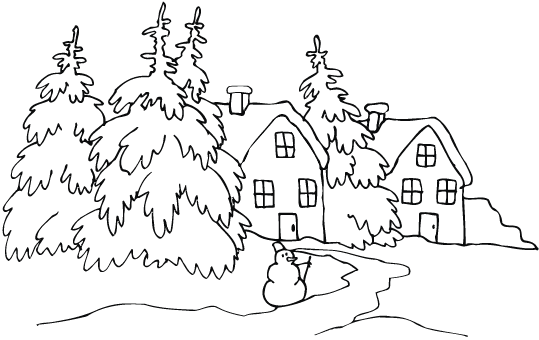 Winter Coloring Picture 11