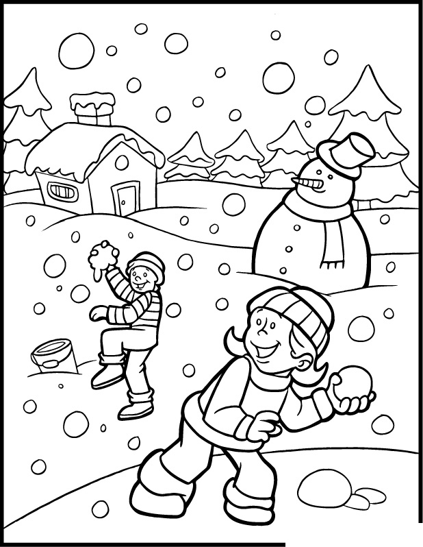 Winter Coloring Picture 2