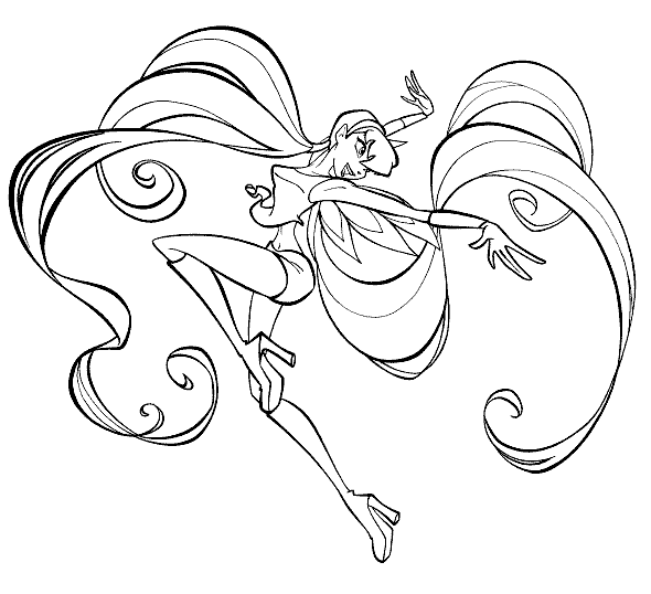 Winx Club Coloring Picture 7