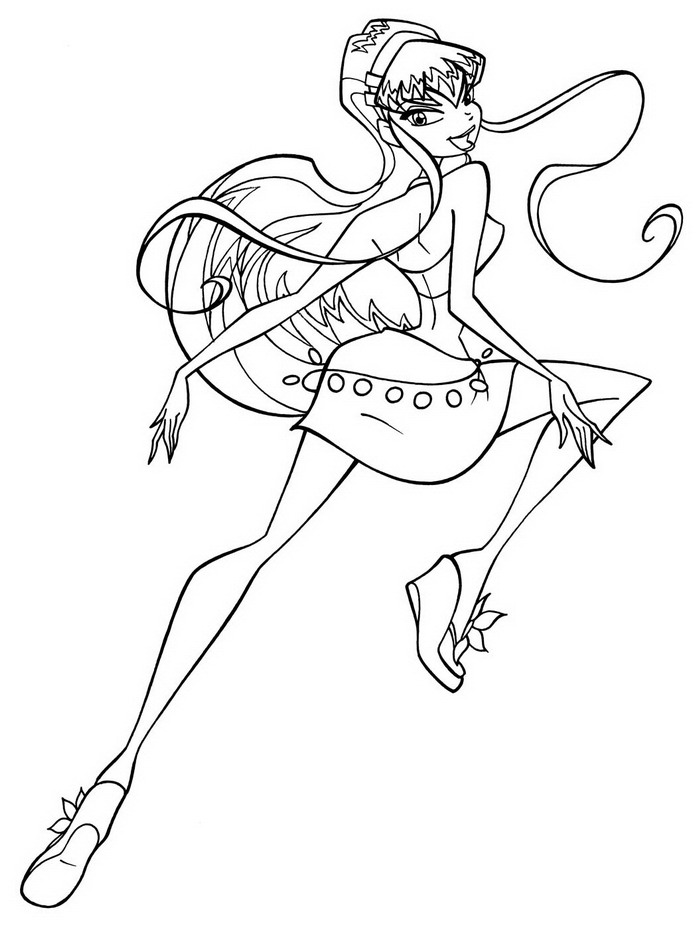 Winx Club Coloring Picture 9