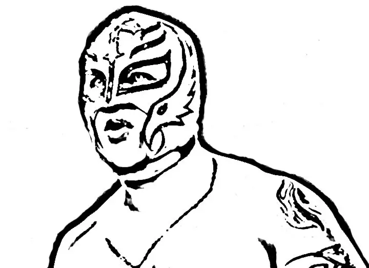 WWE Coloring Picture 1