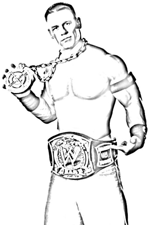 WWE Coloring Picture 2