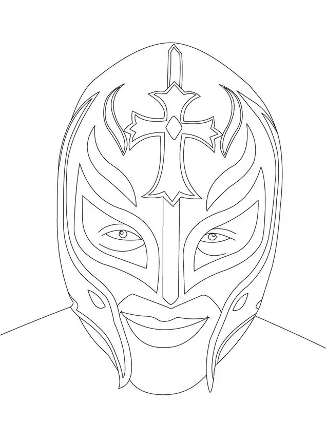 WWE Coloring Picture 3