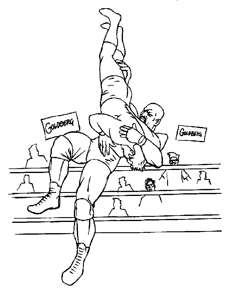 WWE Coloring Picture 6