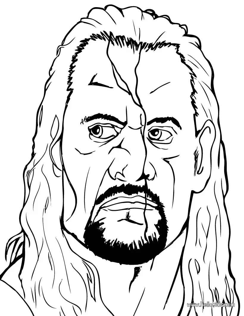 WWE Coloring Picture 7